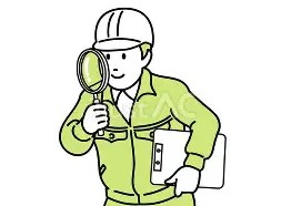 male human holding a magnifying glass and clipboard wearing a green uniform